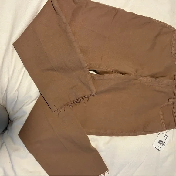 NWT L'AGENCE Sada High-Rise Crop Slim Pants Sepia 28 (4-6)
